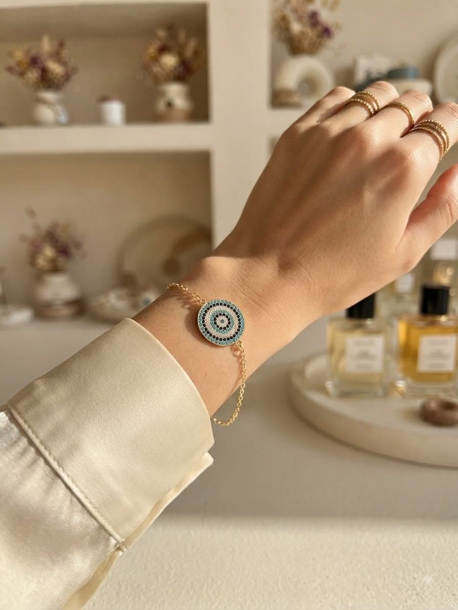 Bracelet œil bleu