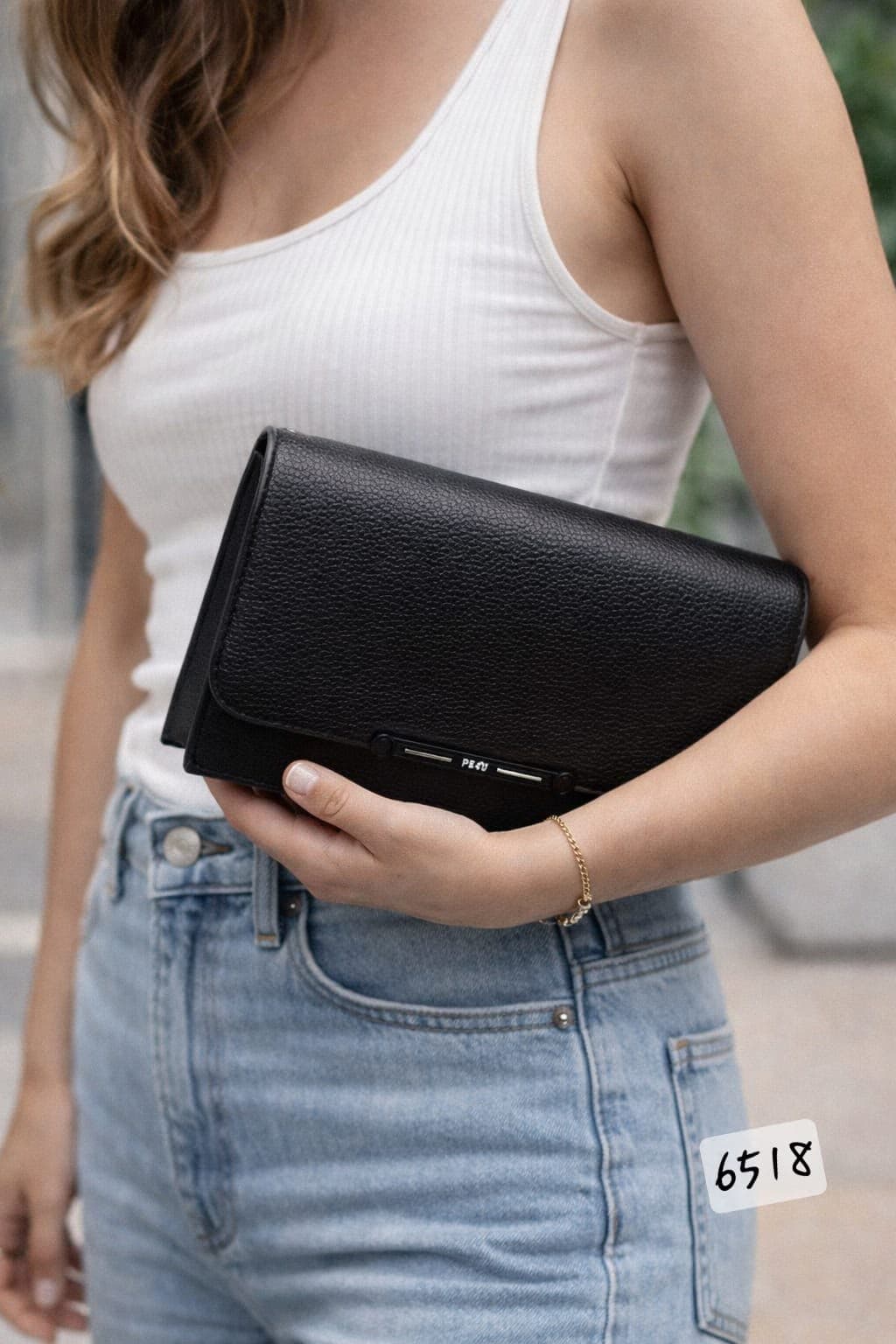 Sac en cuir noir