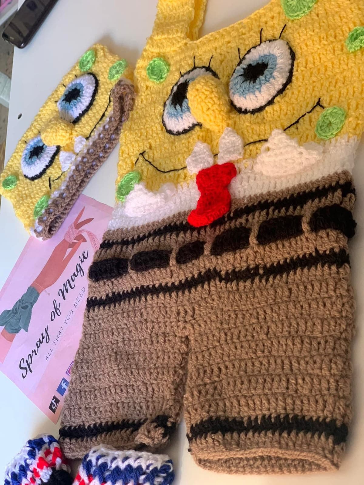 Coussin Enfant SpongeBob – Fait Main sur Commande